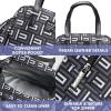 imageFit ampamp Fresh Lunch Bag For Women Insulated Womens Lunch Bag For Work Leakproof ampamp StainResistant Large Lunch Box For Women With Bottle Pocket Long Straps Zipper Closure Laketown Bag Black CheetahBlack Geo