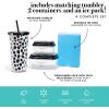 imageFit ampamp Fresh Lunch Bag For Women Insulated Womens Lunch Bag For Work Leakproof ampamp StainResistant Large Lunch Box For Women With Containers Tumbler and Ice Pack Zipper Closure Wichita Bag PalmTropical Glam Cat