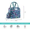 imageFit ampamp Fresh Lunch Bag For Women Insulated Womens Lunch Bag For Work Leakproof ampamp StainResistant Large Lunch Box For Women With Containers Tumbler and Ice Pack Zipper Closure Wichita Bag PalmTeal Leopard