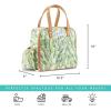 imageFit ampamp Fresh Lunch Bag For Women Insulated Womens Lunch Bag For Work Leakproof ampamp StainResistant Large Lunch Box For Women With Containers Tumbler and Ice Pack Zipper Closure Wichita Bag PalmPalm Leaves