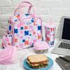 imageFit ampamp Fresh Lunch Bag For Women Insulated Womens Lunch Bag For Work Leakproof ampamp StainResistant Large Lunch Box For Women With Containers Tumbler and Ice Pack Zipper Closure Wichita Bag PalmX Marks the Spot