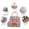 imageFit ampamp Fresh Lunch Bag For Women Insulated Womens Lunch Bag For Work Leakproof ampamp StainResistant Large Lunch Box For Women With Containers Tumbler and Ice Pack Zipper Closure Wichita Bag PalmTropical Glam Cat