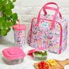 imageFit ampamp Fresh Lunch Bag For Women Insulated Womens Lunch Bag For Work Leakproof ampamp StainResistant Large Lunch Box For Women With Containers Tumbler and Ice Pack Zipper Closure Wichita Bag PalmRainbow