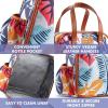 imageFit ampamp Fresh Lunch Bag For Women Insulated Womens Lunch Bag For Work Leakproof ampamp StainResistant Large Lunch Box For Women With Containers Tumbler and Ice Pack Zipper Closure Wichita Bag PalmSilver