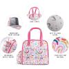 imageFit ampamp Fresh Lunch Bag For Women Insulated Womens Lunch Bag For Work Leakproof ampamp StainResistant Large Lunch Box For Women With Containers Tumbler and Ice Pack Zipper Closure Wichita Bag PalmRainbow