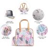 imageFit ampamp Fresh Lunch Bag For Women Insulated Womens Lunch Bag For Work Leakproof ampamp StainResistant Large Lunch Box For Women With Containers Tumbler and Ice Pack Zipper Closure Wichita Bag PalmColorful Palm