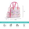 imageFit ampamp Fresh Lunch Bag For Women Insulated Womens Lunch Bag For Work Leakproof ampamp StainResistant Large Lunch Box For Women With Containers Tumbler and Ice Pack Zipper Closure Wichita Bag PalmRainbow