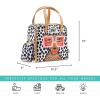 imageFit ampamp Fresh Lunch Bag For Women Insulated Womens Lunch Bag For Work Leakproof ampamp StainResistant Large Lunch Box For Women With Containers Tumbler and Ice Pack Zipper Closure Wichita Bag PalmTropical Glam Cat