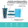 imageFit ampamp Fresh Lunch Bag For Women Insulated Womens Lunch Bag For Work Leakproof ampamp StainResistant Large Lunch Box For Women With Containers Tumbler and Ice Pack Zipper Closure Wichita Bag PalmTeal Leopard