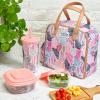 imageFit ampamp Fresh Lunch Bag For Women Insulated Womens Lunch Bag For Work Leakproof ampamp StainResistant Large Lunch Box For Women With Containers Tumbler and Ice Pack Zipper Closure Wichita Bag PalmColorful Palm