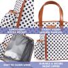 imageFit ampamp Fresh Lunch Bag For Women Insulated Womens Lunch Bag For Work Leakproof ampamp StainResistant Large Lunch Box For Women With Containers Tumbler and Ice Pack Zipper Closure Wichita Bag PalmWhite Dot