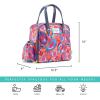 imageFit ampamp Fresh Lunch Bag For Women Insulated Womens Lunch Bag For Work Leakproof ampamp StainResistant Large Lunch Box For Women With Containers Tumbler and Ice Pack Zipper Closure Wichita Bag PalmAbstract Peacock