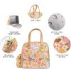 imageFit ampamp Fresh Lunch Bag For Women Insulated Womens Lunch Bag For Work Leakproof ampamp StainResistant Large Lunch Box For Women With Containers Tumbler and Ice Pack Zipper Closure Wichita Bag PalmGroovy Floral