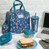 imageFit ampamp Fresh Lunch Bag For Women Insulated Womens Lunch Bag For Work Leakproof ampamp StainResistant Large Lunch Box For Women With Containers Tumbler and Ice Pack Zipper Closure Wichita Bag PalmTeal Leopard
