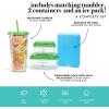 imageFit ampamp Fresh Lunch Bag For Women Insulated Womens Lunch Bag For Work Leakproof ampamp StainResistant Large Lunch Box For Women With Containers Tumbler and Ice Pack Zipper Closure Wichita Bag PalmGroovy Floral