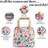 imageFit ampamp Fresh Lunch Bag For Women Insulated Womens Lunch Bag For Work Leakproof ampamp StainResistant Large Lunch Box For Women With Containers Zipper Closure Minneola Bag Brush StrokesBlush Leopard