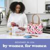 imageFit ampamp Fresh Lunch Bag For Women Insulated Womens Lunch Bag For Work Leakproof ampamp StainResistant Large Lunch Box For Women With Containers and Matching Tumbler Zipper Westerly Lunch Bag Grey StripBotanical Silo Pink