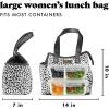 imageFit ampamp Fresh Lunch Bag For Women Insulated Womens Lunch Bag For Work Leakproof ampamp StainResistant Large Lunch Box For Women With Containers and Matching Tumbler Zipper Westerly Lunch Bag Grey StripLuxe Cheetah