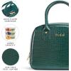 imageFit ampamp Fresh Lyon Luxe Lunch Bag For Women Insulated Womens Lunch Bag For Work Leakproof ampamp StainResistant Large Lunch Box For Women Faux Croc Leather BlackGreen
