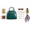 imageFit ampamp Fresh Lyon Luxe Lunch Bag For Women Insulated Womens Lunch Bag For Work Leakproof ampamp StainResistant Large Lunch Box For Women Faux Croc Leather BlackLyon Emerald
