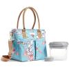 imageFit ampamp Fresh Insulated Lunch Box For Women Leakproof ampamp StainResistant With Container Zipper Two Exterior Pockets  Summerton Lunch Bag Silo NavyMermaid Moon
