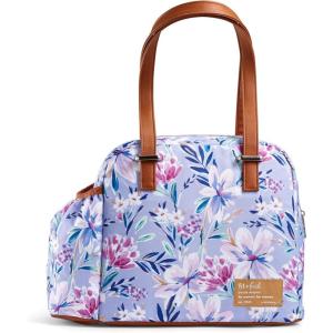 imageFit ampamp Fresh Lunch Bag For Women Insulated Womens Lunch Bag For Work Leakproof ampamp StainResistant Large Lunch Box For Women With Bottle Pocket Long Straps Zipper Closure Laketown Bag Black CheetahTulane Floral Lilac