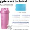 imageFit ampamp Fresh BREE Meal Prep Lunch Box With Containers Ice Pack and Shaker Bottle For Men and Women 6pc Meal Prep Kit Lunch Bag With Containers Included BlackMauve