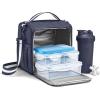 imageFit ampamp Fresh BREE Meal Prep Lunch Box With Containers Ice Pack and Shaker Bottle For Men and Women 6pc Meal Prep Kit Lunch Bag With Containers Included BlackNavy