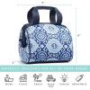 imageFit ampamp Fresh Charlotte Adult Insulated Lunch Bag with Carry Handles Navy Medallion BloomNavy Medallion Bloom