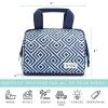 imageFit ampamp Fresh Charlotte Adult Insulated Lunch Bag with Carry Handles Navy Medallion BloomNavy Sketch Diamonds