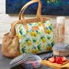 imageFit ampamp Fresh Cloverdale Adult Insulated Lunch Bag with Side Pouch ampamp Carry Handles Complete Lunch Kit Includes 2 Containers SnakeskinLemon Spring