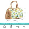 imageFit ampamp Fresh Cloverdale Adult Insulated Lunch Bag with Side Pouch ampamp Carry Handles Complete Lunch Kit Includes 2 Containers SnakeskinLemon Spring