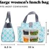 imageFit ampamp Fresh Lunch Bag For Women Insulated Womens Lunch Bag For Work Leakproof ampamp StainResistant Large Lunch Box For Women With Matching Tumbler Snap Closure Westport Bag FloralAqua Dogwood
