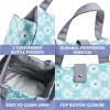 imageFit ampamp Fresh Lunch Bag For Women Insulated Womens Lunch Bag For Work Leakproof ampamp StainResistant Large Lunch Box For Women With Matching Tumbler Snap Closure Westport Bag FloralAqua Dogwood
