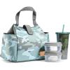 imageFit ampamp Fresh Lunch Bag For Women Insulated Womens Lunch Bag For Work Leakproof ampamp StainResistant Large Lunch Box For Women With Matching Tumbler Snap Closure Westport Bag FloralSage Camo