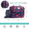 imageFit ampamp Fresh Josie Adult Insulated Lunch Bag with Side Pouch ampamp Carry Strap Complete Lunch Kit Includes Reusable XL Ice Pack Plum CamoPlum Camo