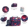 imageFit ampamp Fresh Josie Adult Insulated Lunch Bag with Side Pouch ampamp Carry Strap Complete Lunch Kit Includes Reusable XL Ice Pack Plum CamoPlum Camo