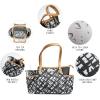 imageFit ampamp Fresh Navarto Adult Insulated Lunch Bag with Side Pouches ampamp Carry Handles Complete Lunch Kit Includes Matching Tumbler ampamp Container Navy LargeBlack