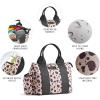 imageFit ampamp Fresh Sanibel Adult Insulated Lunch Bag with Side Pouch ampamp Carry Handles Complete Lunch Kit Includes 2 Containers Cheetah LargeCheetah
