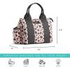 imageFit ampamp Fresh Sanibel Adult Insulated Lunch Bag with Side Pouch ampamp Carry Handles Complete Lunch Kit Includes 2 Containers Cheetah LargeCheetah