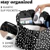 imageFit ampamp Fresh Large Beach Bag for Women  Extra Large Travel Tote With PocketsBw Dot