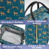 imageFit ampamp Fresh Bloomington Lunch Bag for Women  Insulated Large Lunch Box for Work with Containers LeakResistant StainResistant Zipper Closure Mocha Feline FineTeal Cheetah