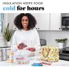 imageFit ampamp Fresh Bloomington Lunch Bag for Women  Insulated Large Lunch Box for Work with Containers LeakResistant StainResistant Zipper Closure Mocha Feline FineOrange Blossoms