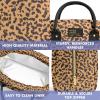 imageFit ampamp Fresh Bloomington Lunch Bag for Women  Insulated Large Lunch Box for Work with Containers LeakResistant StainResistant Zipper Closure Mocha Feline FineCheetah Spots