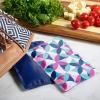 imageFit ampamp Fresh Cool Coolers 2 Pack Soft Ice for Lunch Bags Flexible Stretch Nylon Durable Reusable Lunch Box Ice Packs Soft Ice Reusable Freezer Packs Lunch Ice Easy to Clean Taupe CheckerboardBerry Geo and Navy