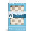 imageFit ampamp Fresh Cool Coolers 2 Pack Soft Ice for Lunch Bags Flexible Stretch Nylon Durable Reusable Lunch Box Ice Packs Soft Ice Reusable Freezer Packs Lunch Ice Easy to Clean Taupe CheckerboardTaupe Checkerboard