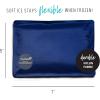 imageFit ampamp Fresh Cool Coolers 2 Pack Soft Ice for Lunch Bags Flexible Stretch Nylon Durable Reusable Lunch Box Ice Packs Soft Ice Reusable Freezer Packs Lunch Ice Easy to Clean Taupe CheckerboardNavy Sketch Weave  Blue
