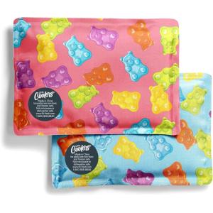 imageFit ampamp Fresh Cool Coolers 2 Pack Soft Ice for Lunch Bags Flexible Stretch Nylon Durable Reusable Lunch Box Ice Packs Soft Ice Reusable Freezer Packs Lunch Ice Easy to Clean Taupe CheckerboardGummy Bears