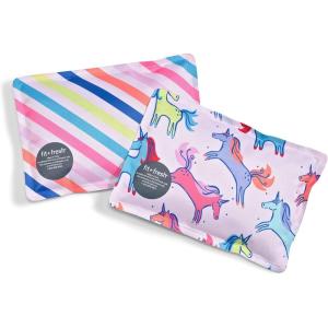 imageFit ampamp Fresh Cool Coolers 2 Pack Soft Ice for Lunch Bags Flexible Stretch Nylon Durable Reusable Lunch Box Ice Packs Soft Ice Reusable Freezer Packs Lunch Ice Easy to Clean Taupe CheckerboardUniorn Stripes