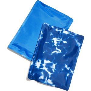 imageFit ampamp Fresh Cool Coolers 2 Pack Soft Ice for Lunch Bags Flexible Stretch Nylon Durable Reusable Lunch Box Ice Packs Soft Ice Reusable Freezer Packs Lunch Ice Easy to Clean Taupe CheckerboardBlue Tie Dye